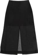 DELUC Hugh Sheer Midi Skirt