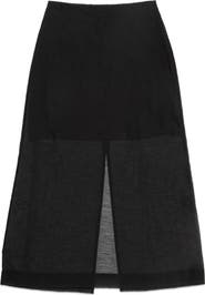 DELUC Hugh Sheer Midi Skirt