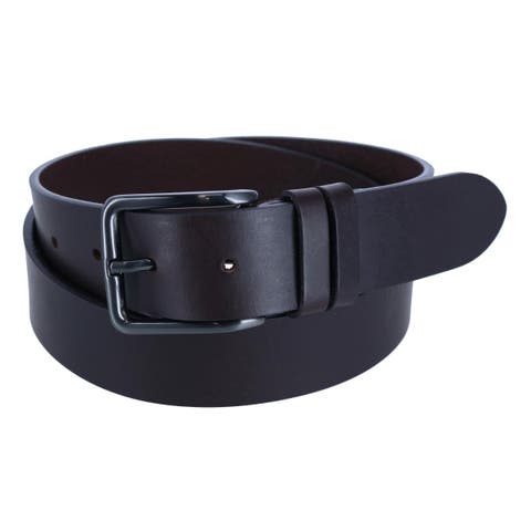Men's Casual 35mm Belt with Double Loop Keeper