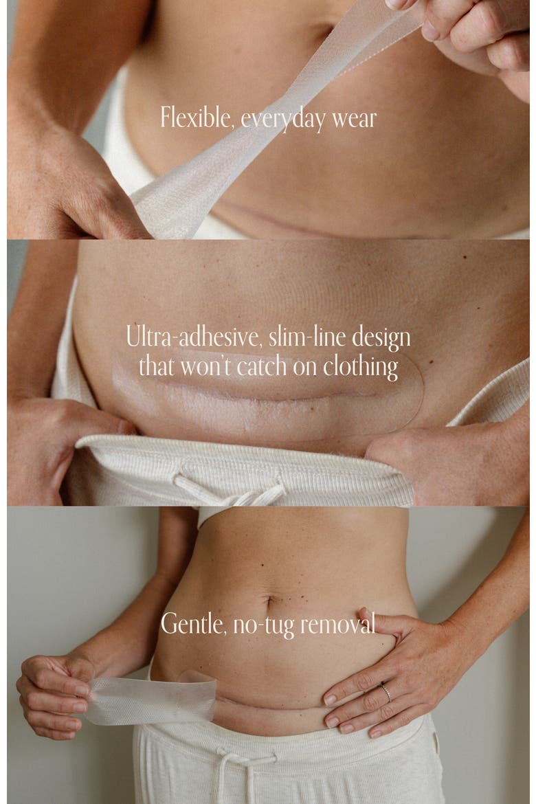 Silicone Scar Strip, Alternate, color, Clear