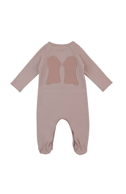 Noggiwear Wings Footie In Pale Pink