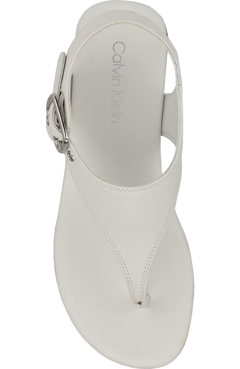 Calvin Klein Moraca Ankle Strap Sandal, Alternate, color, White