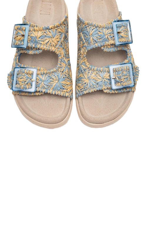 Forever & Always Shoes Milana Leather Double-strap Sandal In Multi