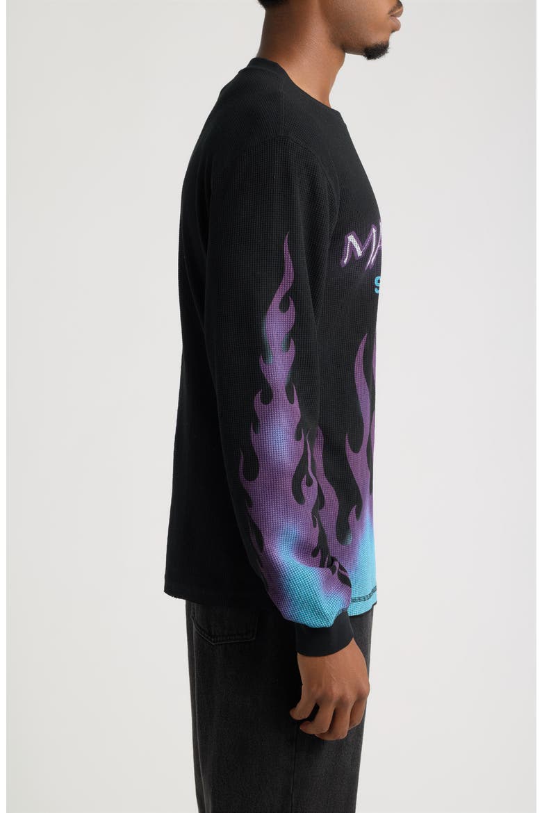 Through the Flames Thermal T-Shirt, Alternate, color, BLACK