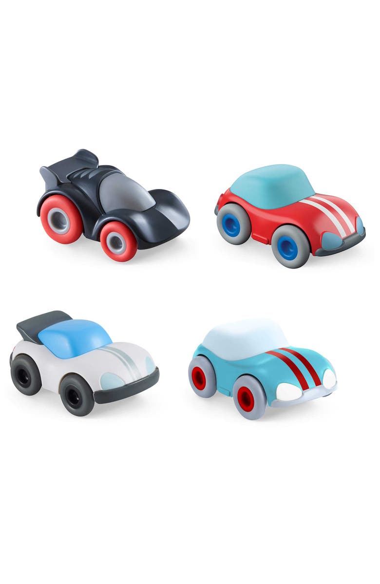 HABA Cars Race Car Bundle - Set of 4 Momentum Motor Vehicles, Main, color, Multi