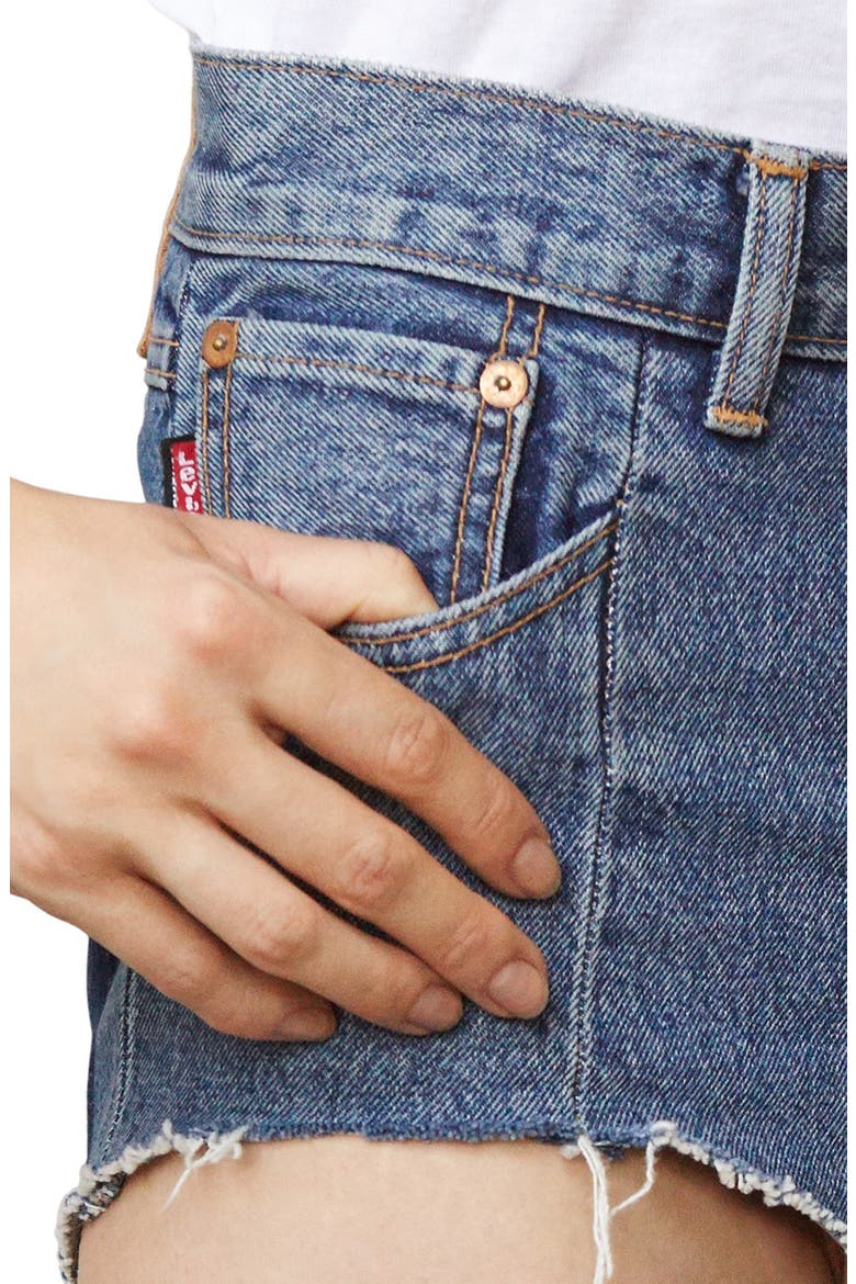 x Levi's® Denim Hot Pants, Alternate, color, BLUE