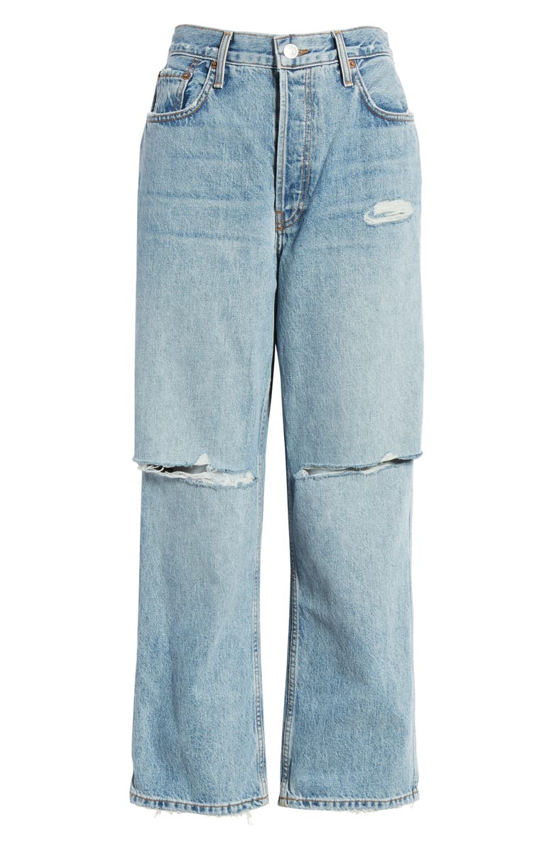 Re/Done Originals Low Slung Crop Jeans, Alternate, color,
