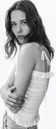 H&M Pointelle-knit Tie-strap Top