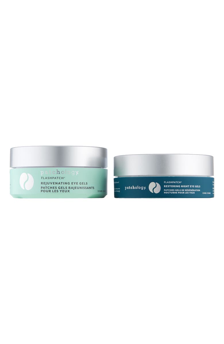 Patchology FlashPatch Rejuvenating Eye Gels & Restoring Night Eye Gels Duo $90 Value, Main, color,