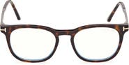 TOM FORD 52mm Square Blue Light Blocking Glasses
