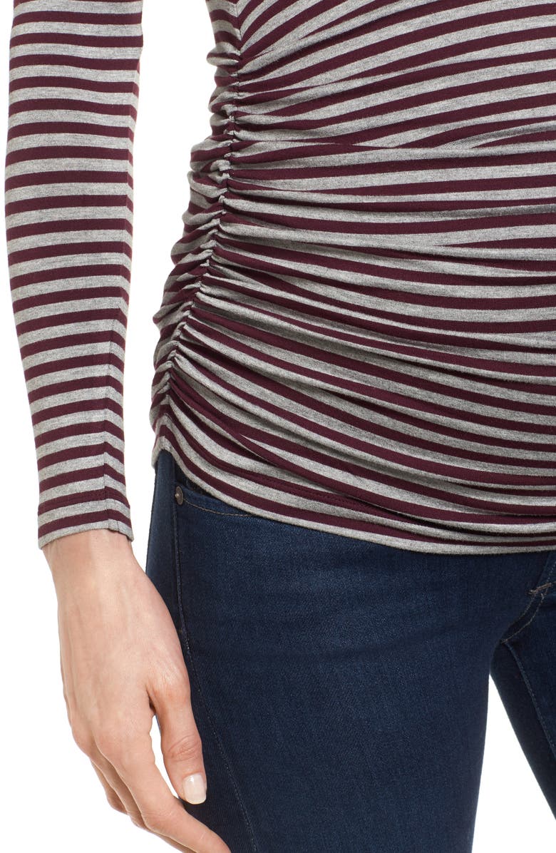 Isabella Oliver Arlington Stripe Maternity Tee, Alternate, color, 