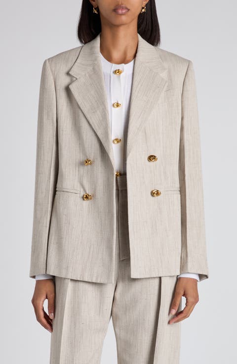 ジャケット BOTTEGA VENETA MELANGE SAND VISCOSE BLEND BLAZER Bottega Veneta Melange Sand Viscose Blend Blazer | italist