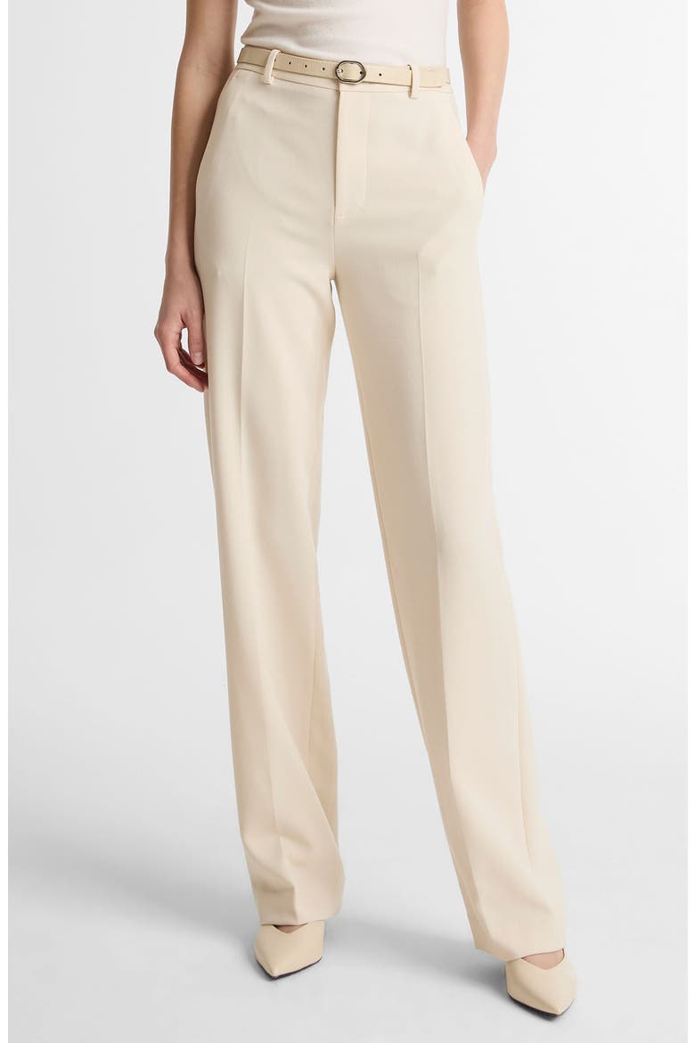 Elsa High Rise Straight Leg Trousers, Main, color, ECRU