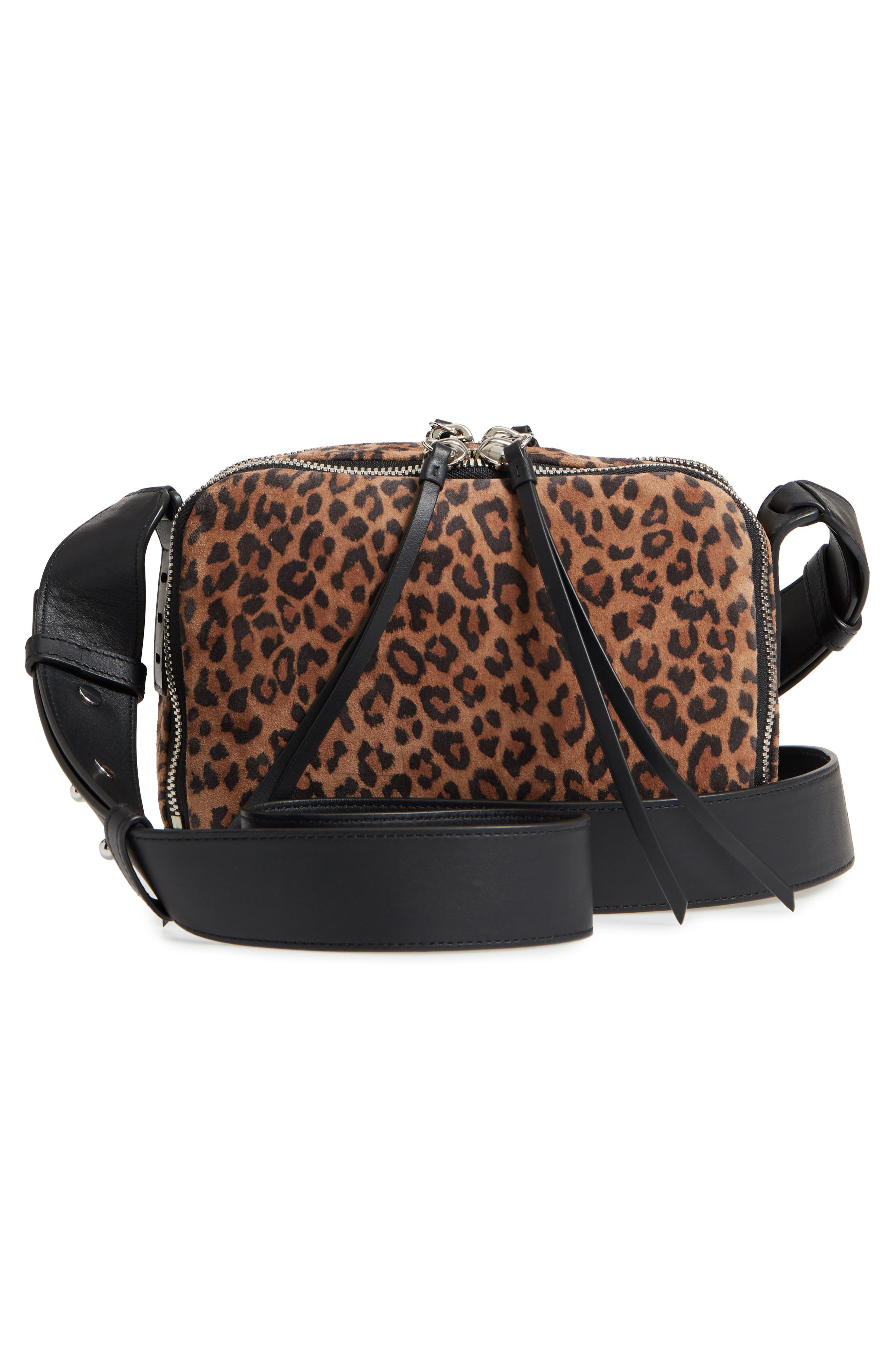 AllSaints Vincent Leather Crossbody Bag, Alternate, color, 