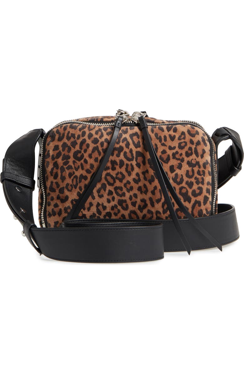 AllSaints Vincent Leather Crossbody Bag, Alternate, color,