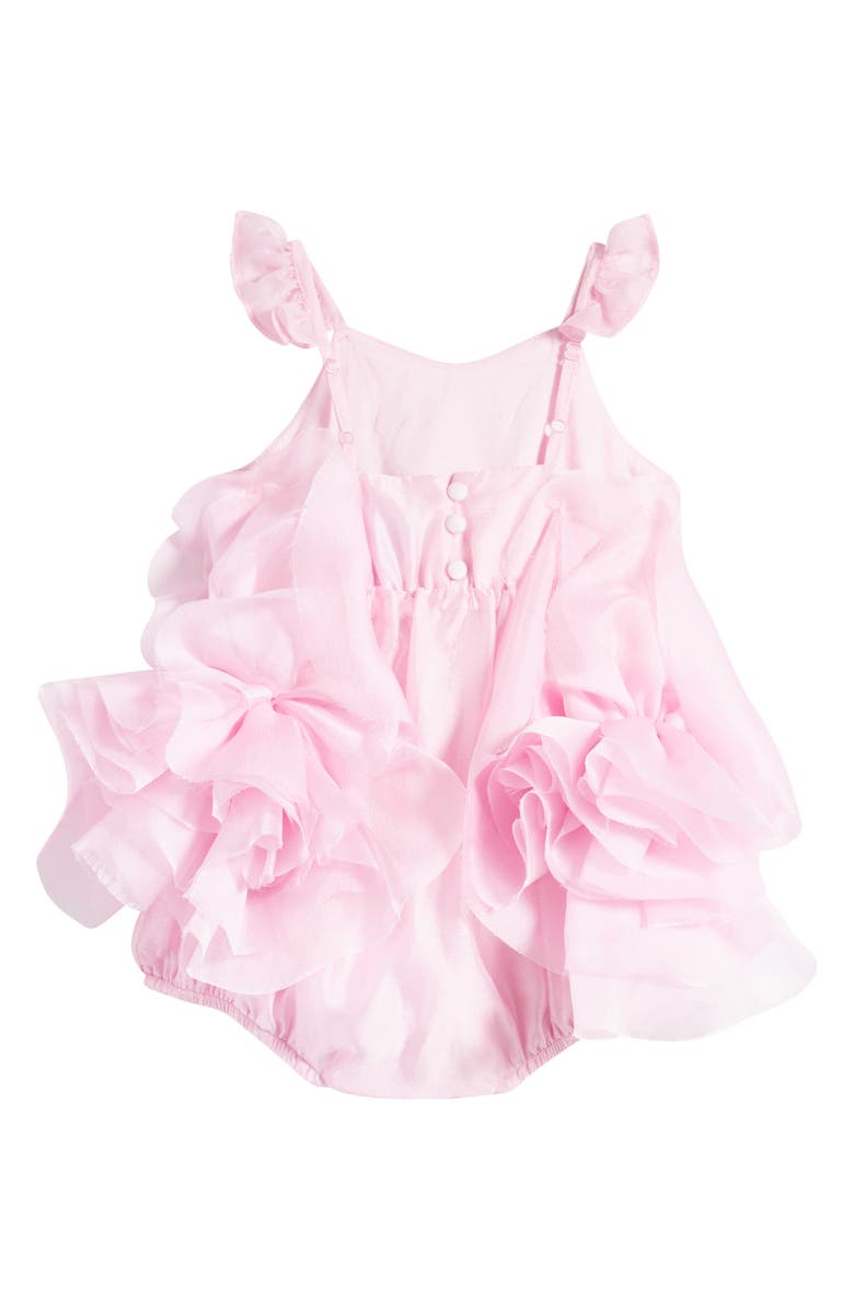 Bardot Junior Kids' Fleurette 3D Floral Organza Romper, Alternate, color, 