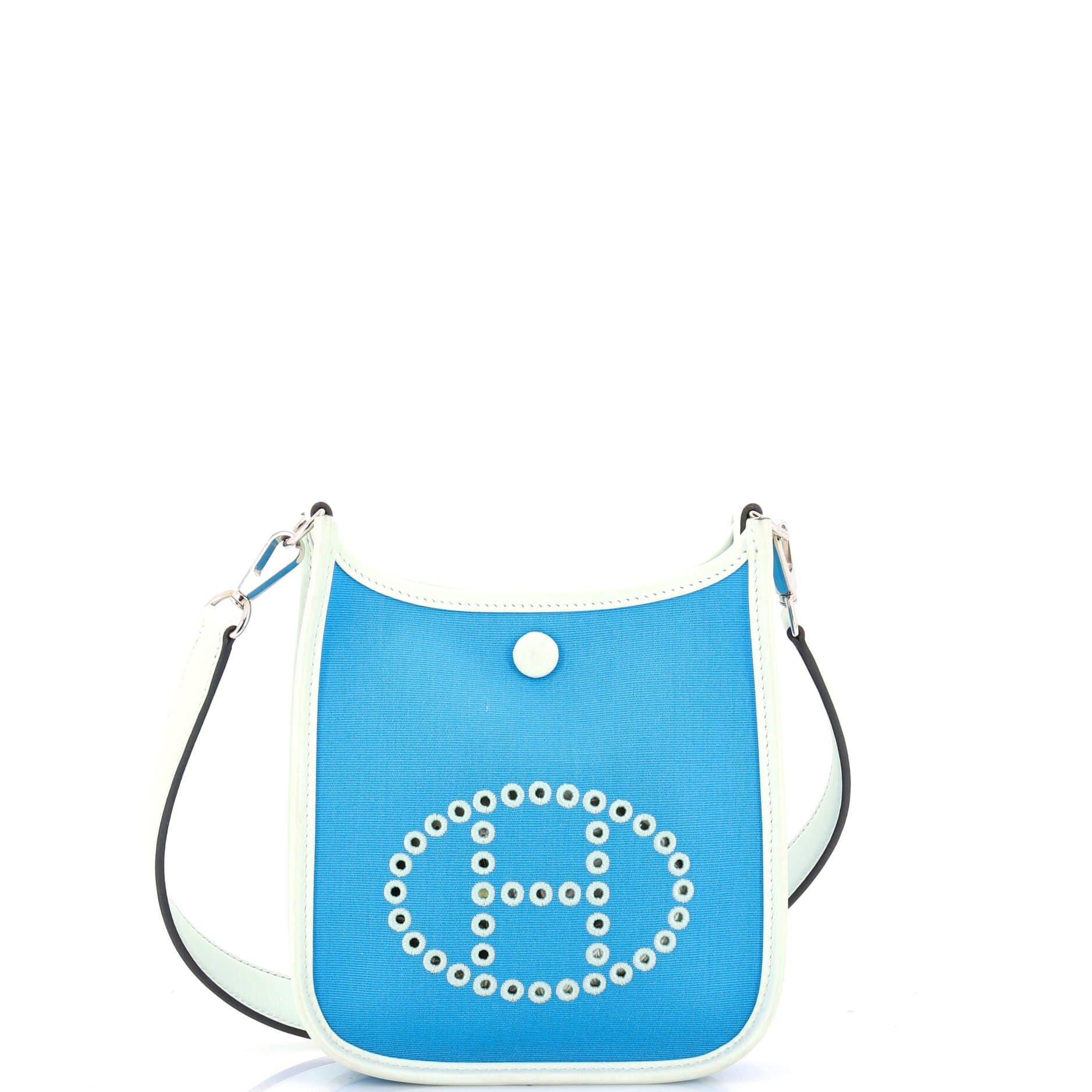 Neo Evelyne Bag Toile and Leather TPM, Main, color, Blue
