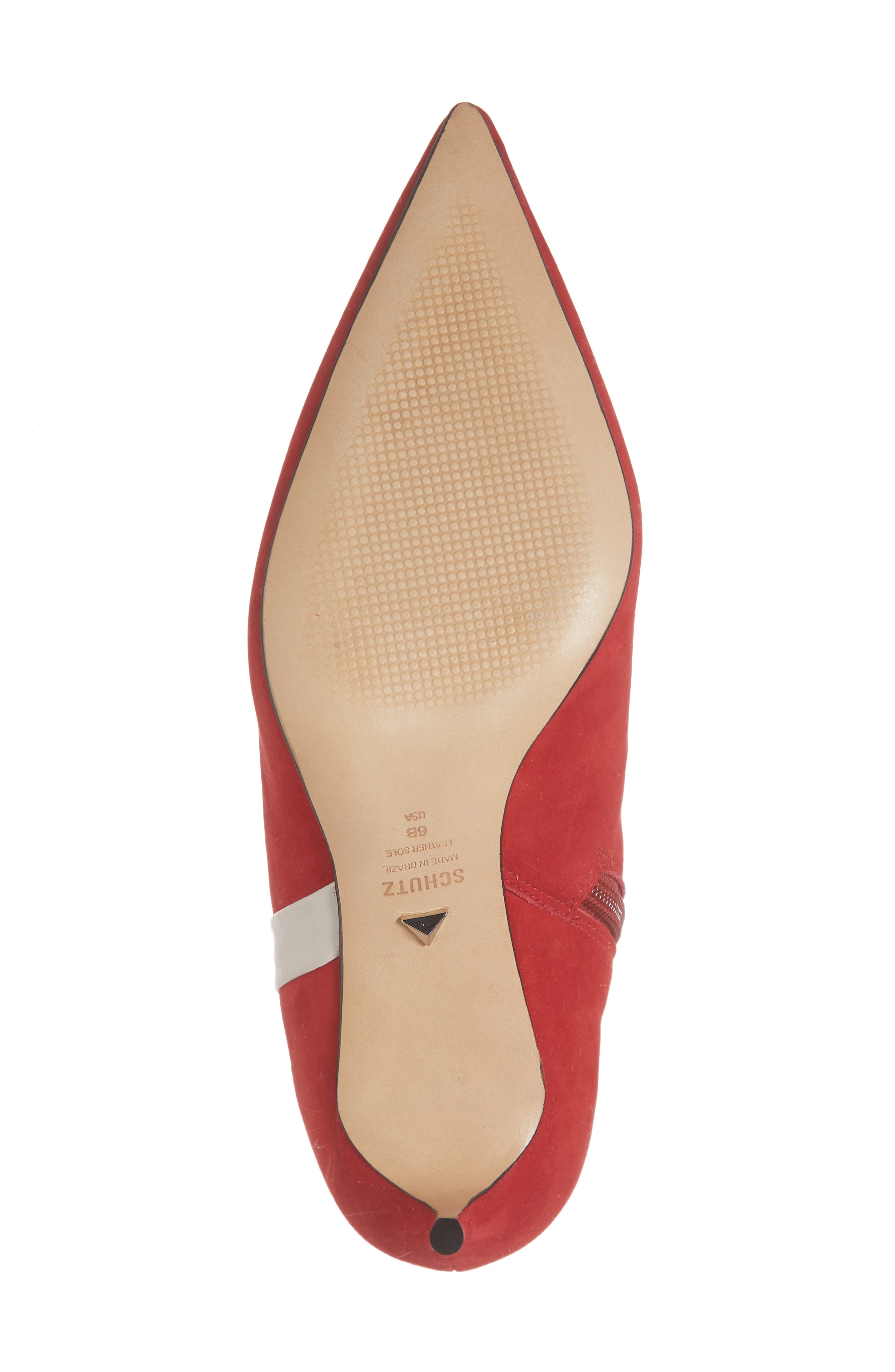 Adrien Bootie, Alternate, color, CLUB RED/ WHITE LEATHER