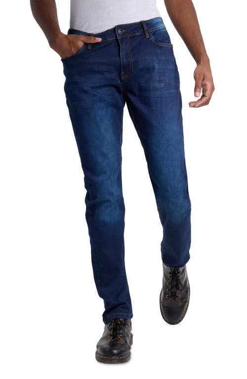 X-ray Xray Saddle Stitch Stretch Straight Leg Jeans In Purple