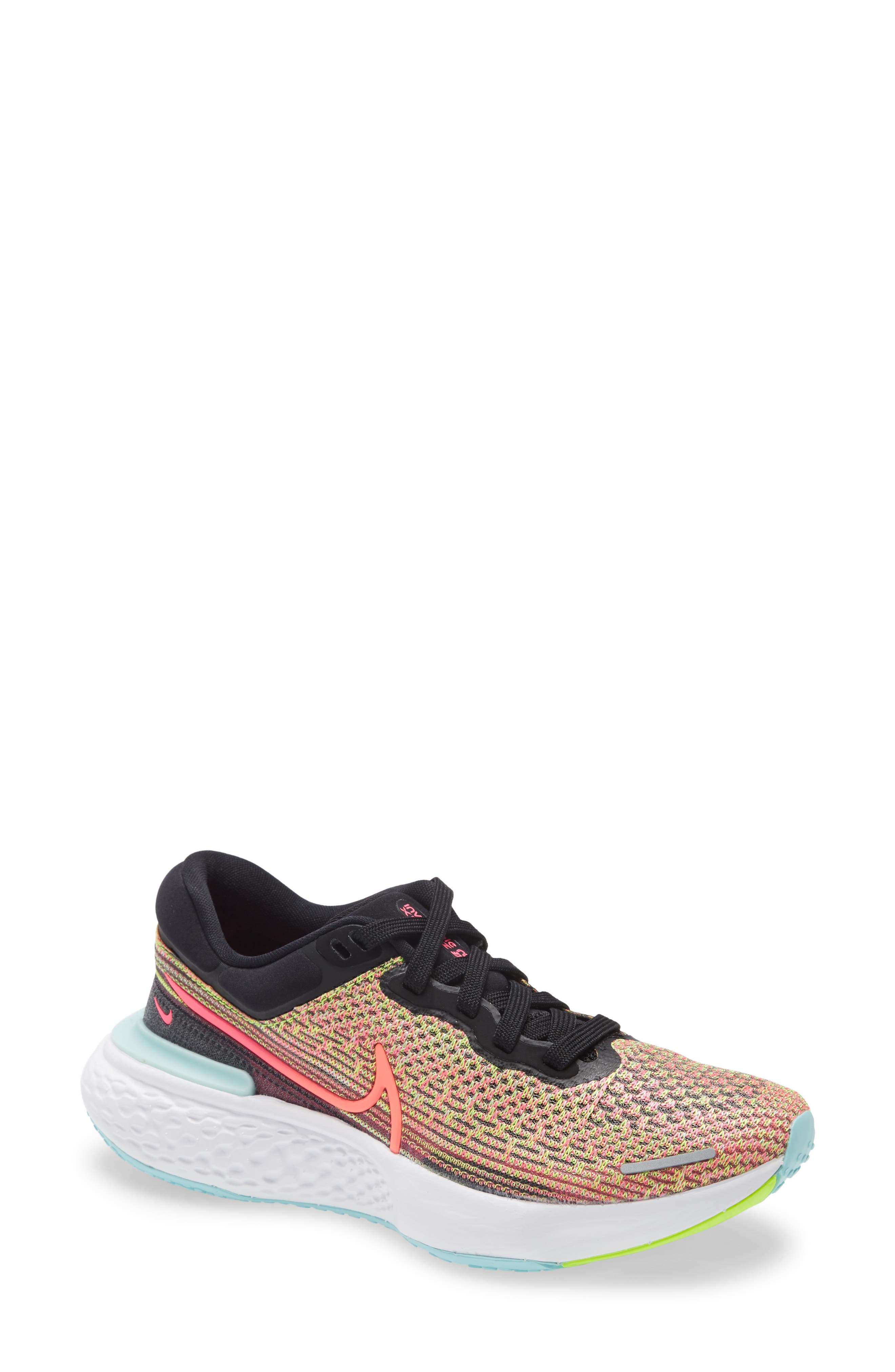 ZoomX Invincible Run Flyknit Running Shoe, Main, color, VOLT/ MANGO/ BLACK/ DEW