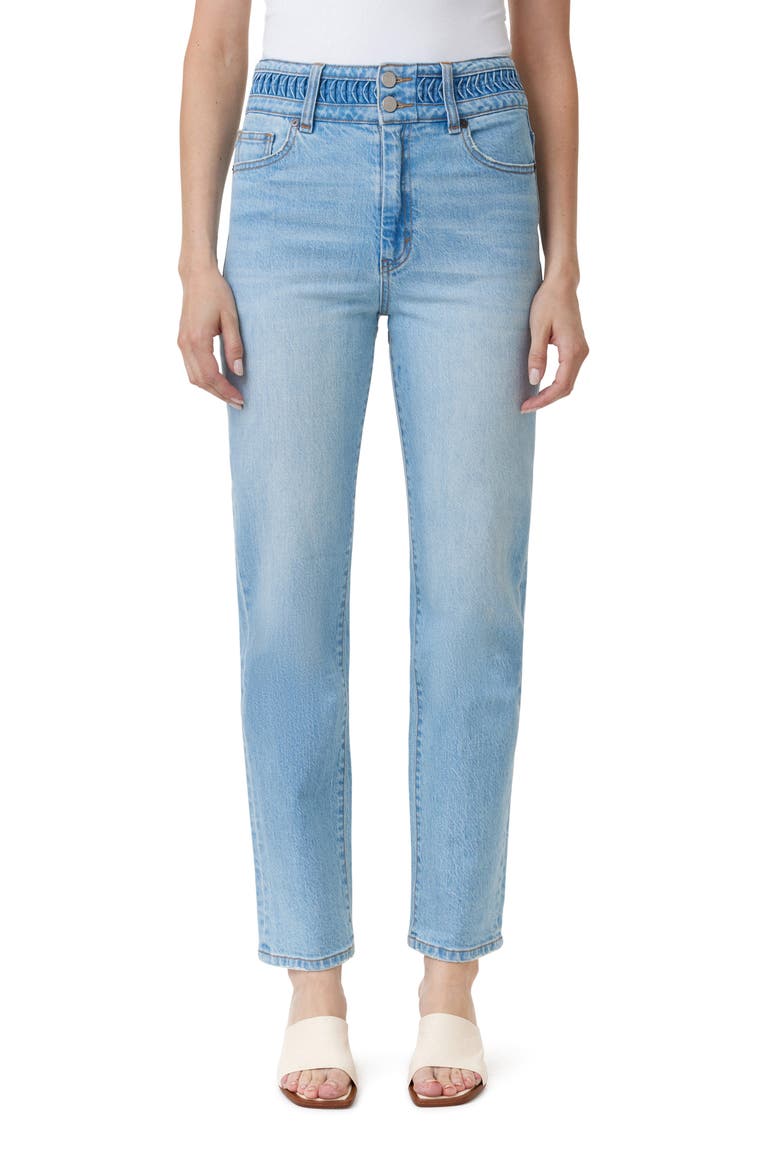 High Waist Tapered Jeans, Main, color, FJORD