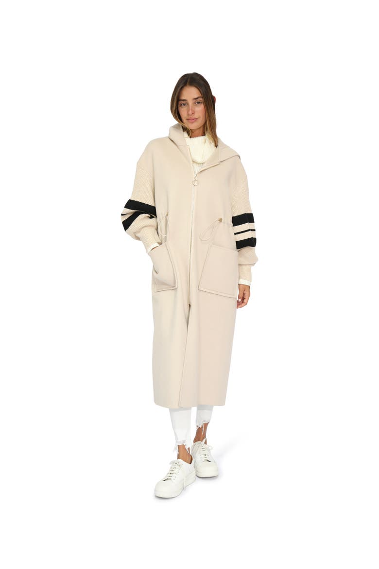 Cool Kid Hooded Coat, Alternate, color, Natural