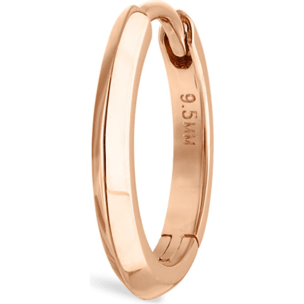 Shop Maria Tash Vertex Hoop Earring In Rose Gold
