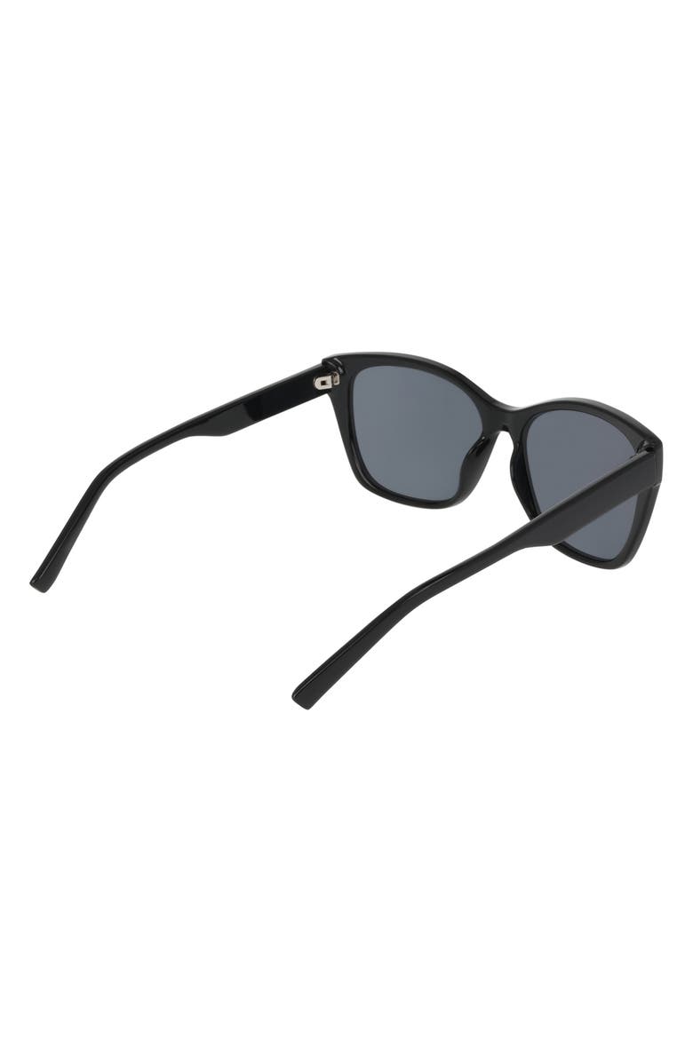 Cole Haan 57mm Modified Square Sunglasses, Alternate, color, Black