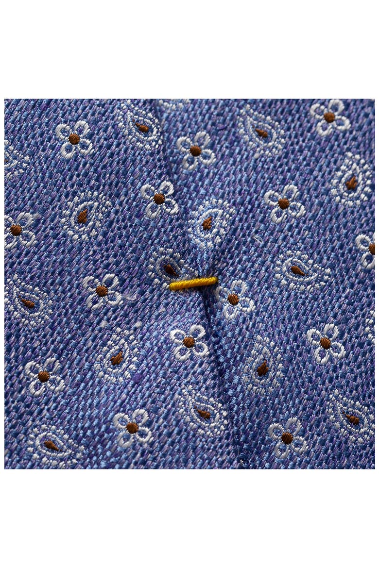 Paisley Silk & Linen Tie, Alternate, color, PURPLE