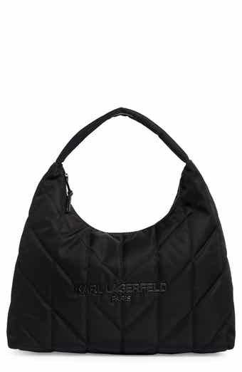 KARL LAGERFELD PARIS Voyage Quilted Nylon Hobo Bag