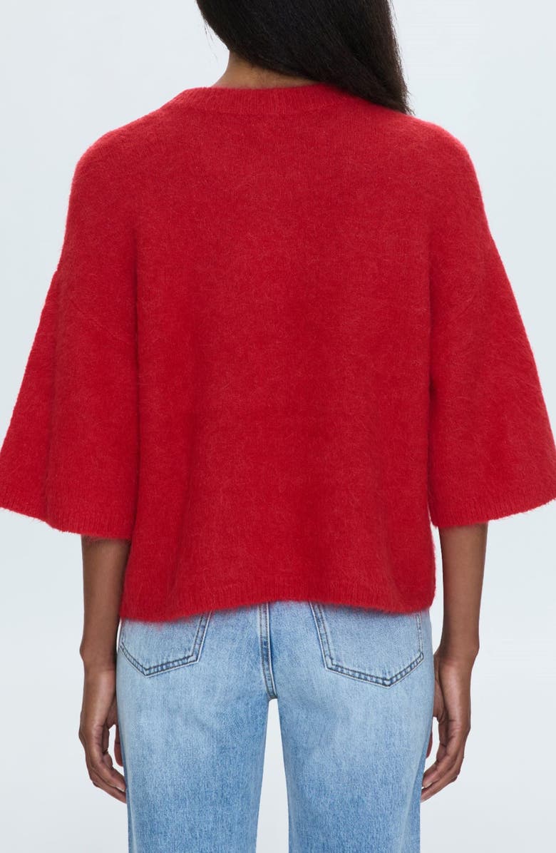 Pistola Micah Elbow Sleeve Sweater, Alternate, color, Ruby