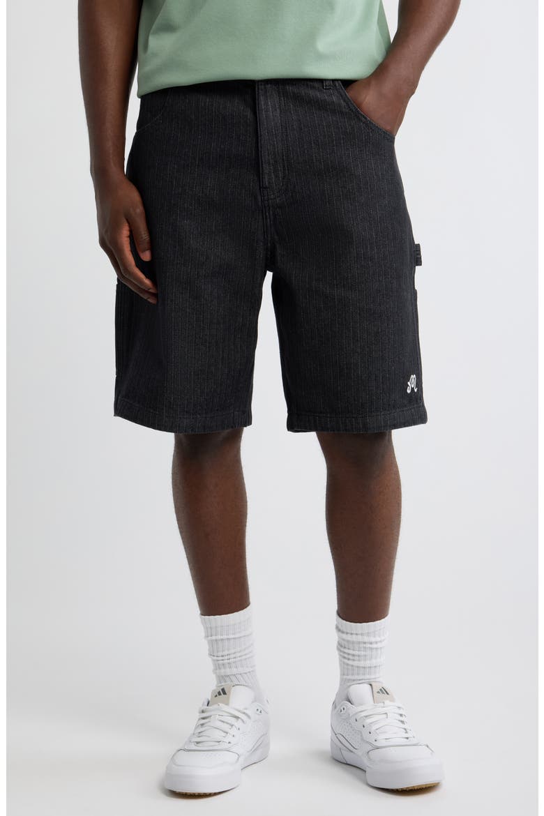 Foreman Shorts, Main, color, BLACK STONE WASHED DENIM