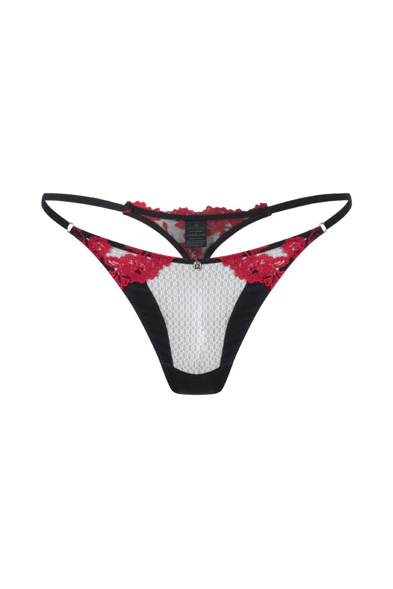 Rachel Lace Thong, Main, color, Black