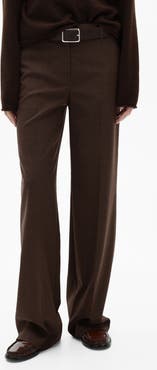 MANGO Checked Straight Pants
