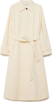 Marina Rinaldi Noblo Water Repellent Cotton Gabardine Trench Coat
