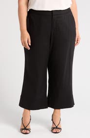 Universal Standard Courtyard Linen Blend Capri Pants