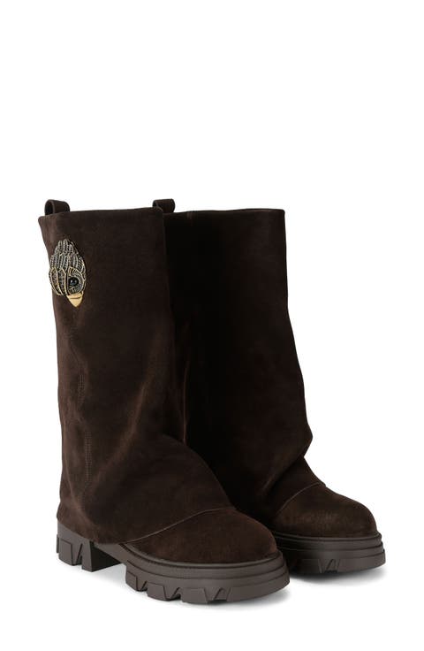 Stomp Leather Foldover Boot