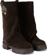 Kurt Geiger London Stomp Leather Foldover Boot