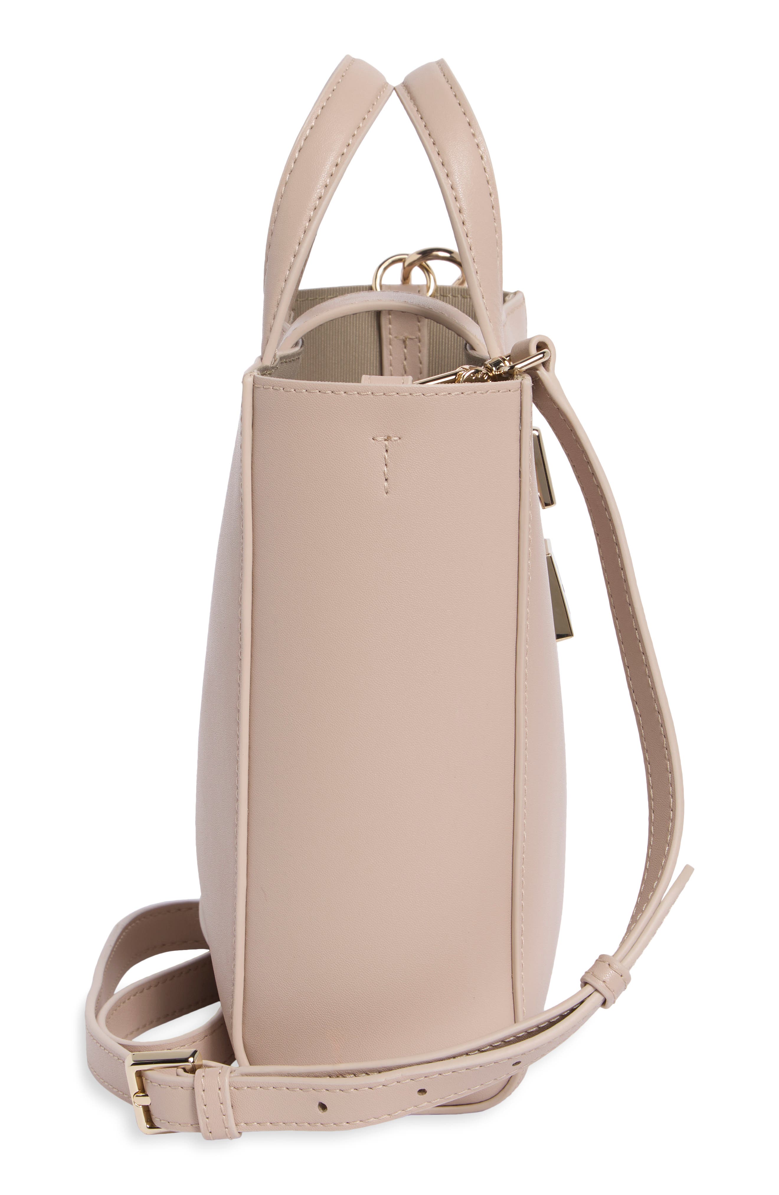 Mini Artemis Vertical Leather Tote, Alternate, color, DALIA