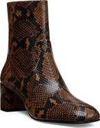 Stuart Weitzman Maeve Snakeskin Embossed Bootie
