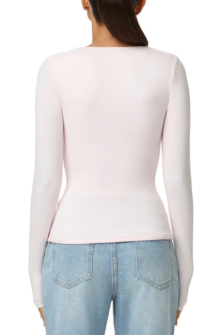 Square Neck Crop Top, Alternate, color, PALE PINK
