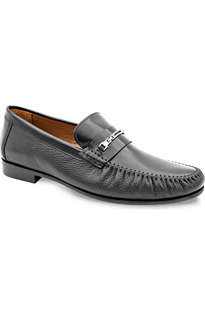 Mezlan Bit Loafer, Main, color, Black