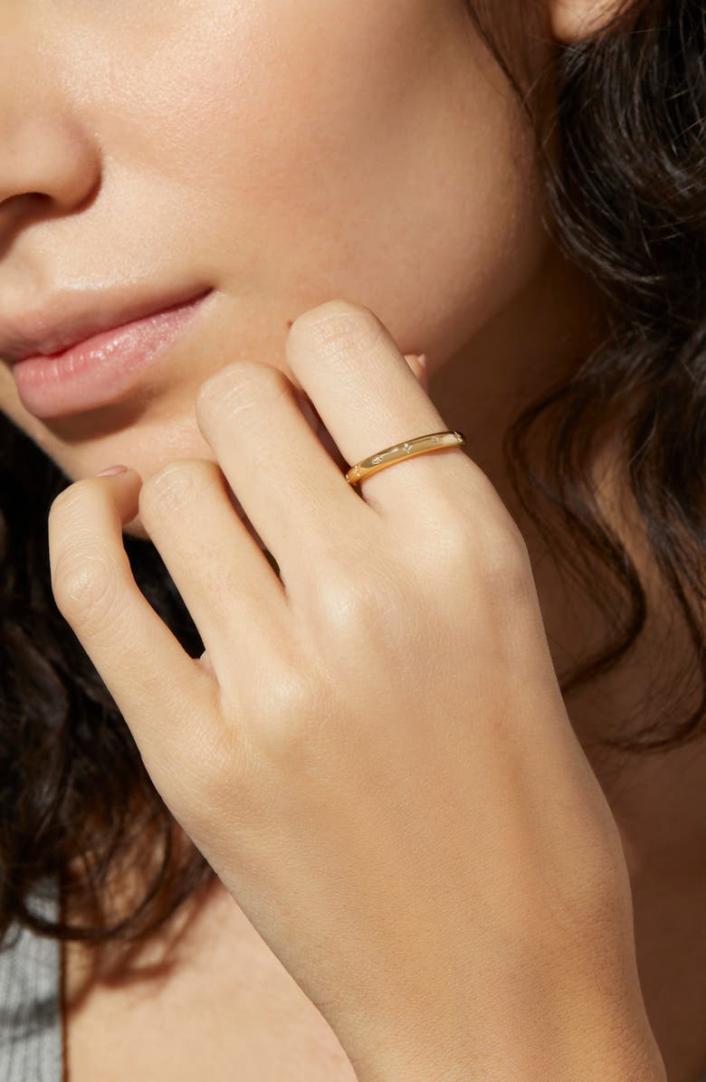Ana Luisa Celestial Band Ring - Capella, Alternate, color, Gold