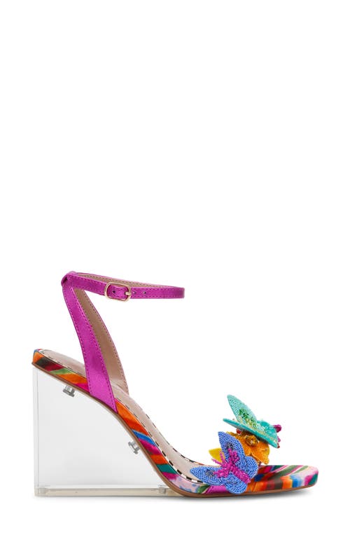 BETSEY JOHNSON BETSEY JOHNSON APOLO ANKLE STRAP WEDGE SANDAL