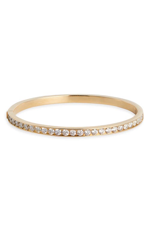 Grace Winfrey Diamond Keeper Bangle in Yellow Gold/diamond at Nordstrom, Size 17