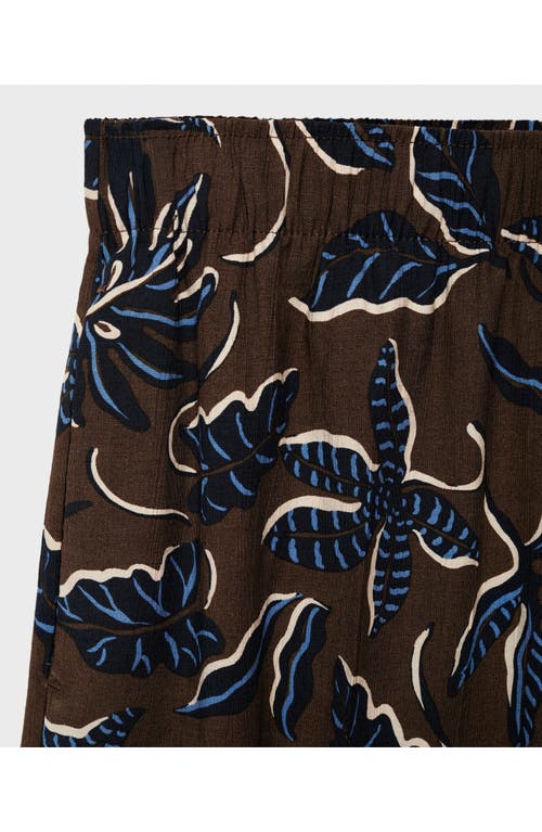 Mango Print Crop Wide Leg Pants