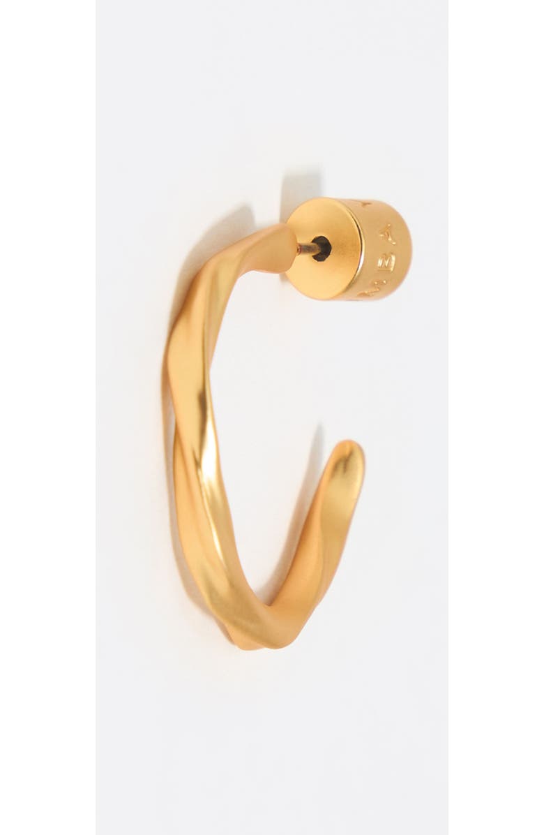 Bimba y Lola Matte Uneven Hoop Earrings, Alternate, color, Gold
