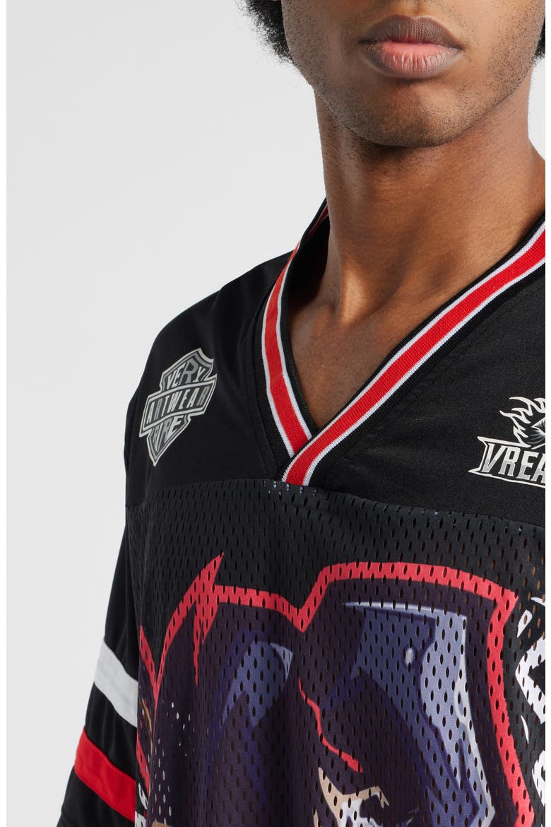 Reaper Mesh Graphic T-Shirt, Alternate, color, BLACK