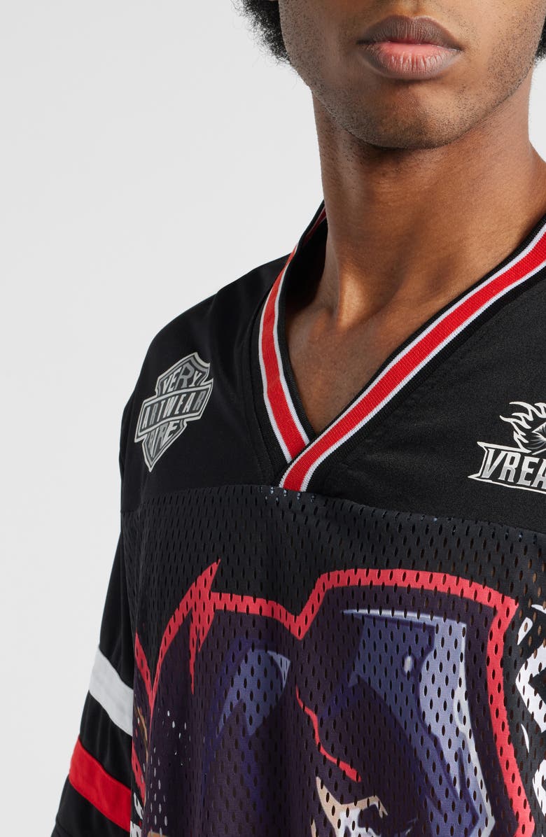 VERYRARE Reaper Mesh Graphic T-Shirt, Alternate, color, Black