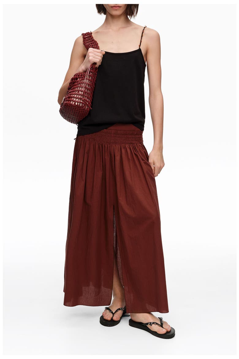 Strappy Top With Decorative Stones, Alternate, color, BLACK